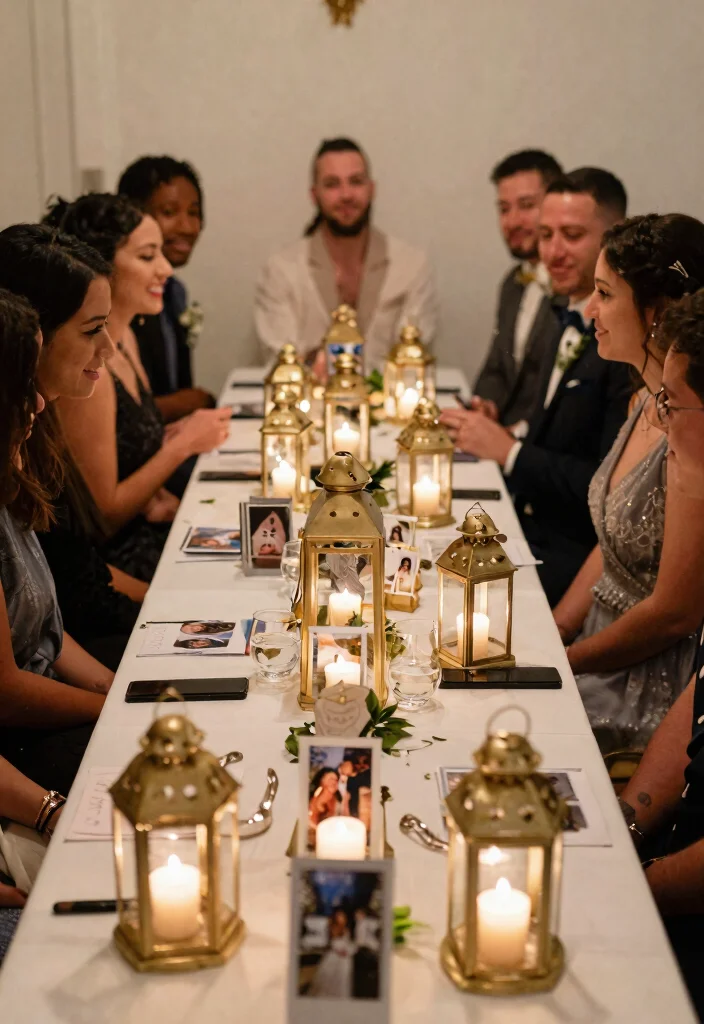 14 Lantern Wedding Centerpieces That Don't Tip Over - 12. Lanterns with Personal Mementos 1