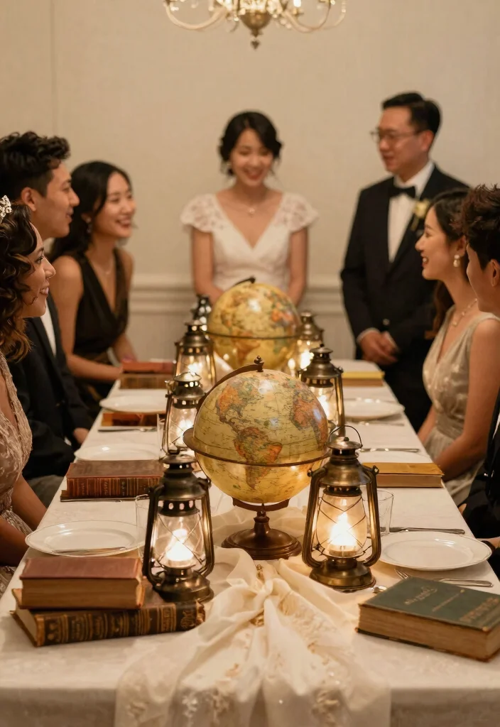 14 Lantern Wedding Centerpieces That Don't Tip Over - 4. Vintage Lanterns with a Twist 1
