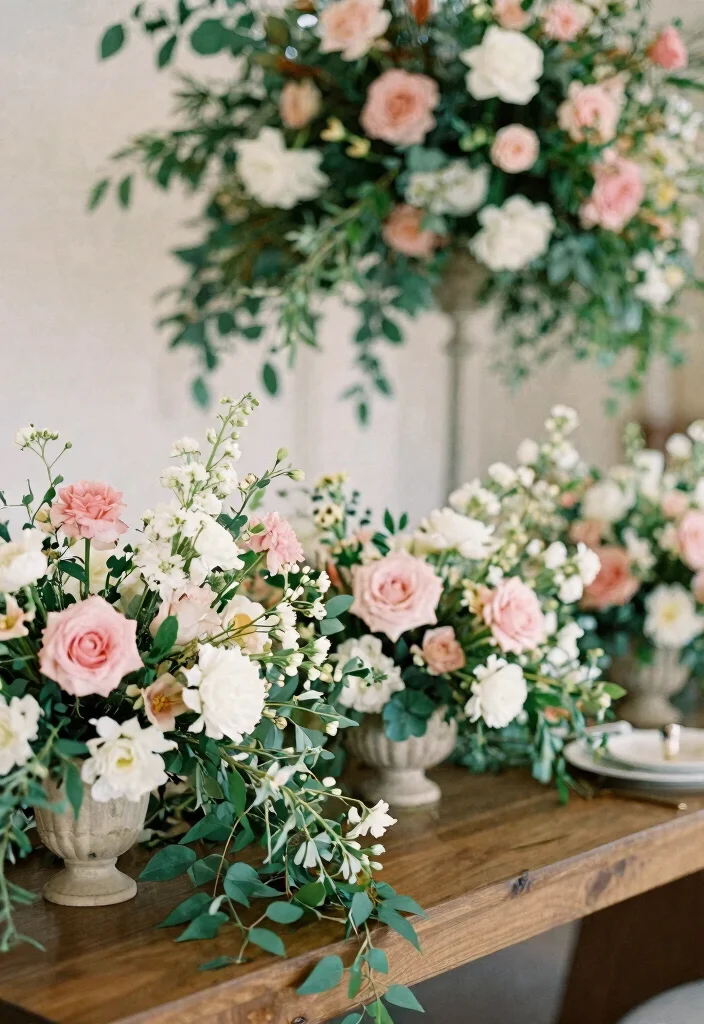 14 Romantic Wedding Table Decor Ideas That Match Your Palette - 1. Lush Floral Installations 1