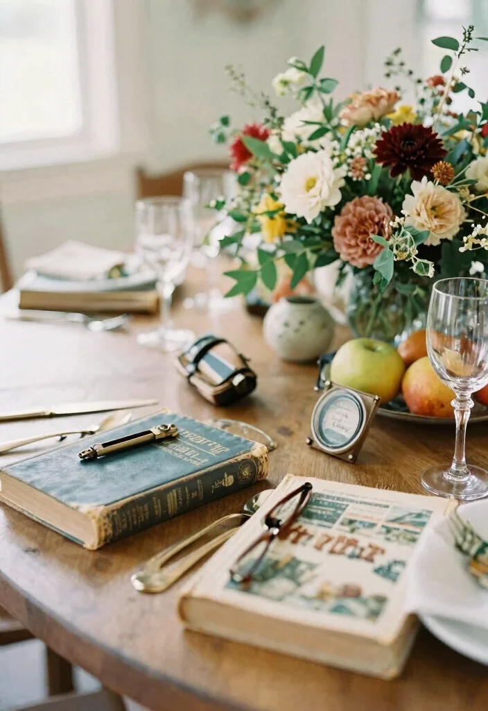 14 Romantic Wedding Table Decor Ideas That Match Your Palette - 10. Themed Decor Elements 1