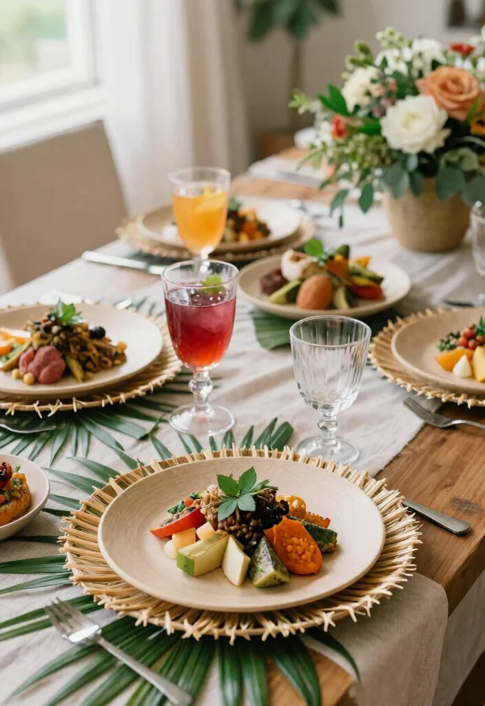 14 Romantic Wedding Table Decor Ideas That Match Your Palette - 3. Biodegradable Tableware 1