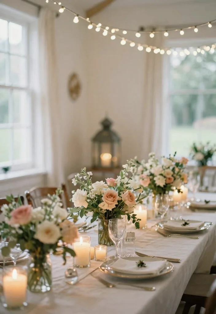 14 Romantic Wedding Table Decor Ideas That Match Your Palette - 6. Romantic Lighting 1