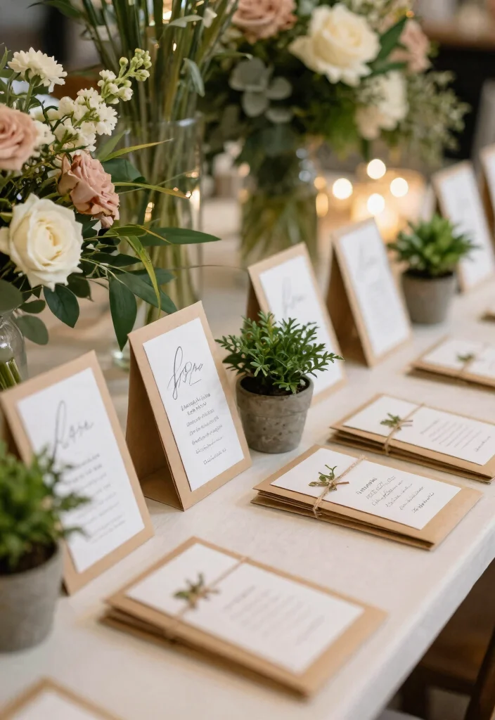 14 Romantic Wedding Table Decor Ideas That Match Your Palette - 7. Personalized Favors 1