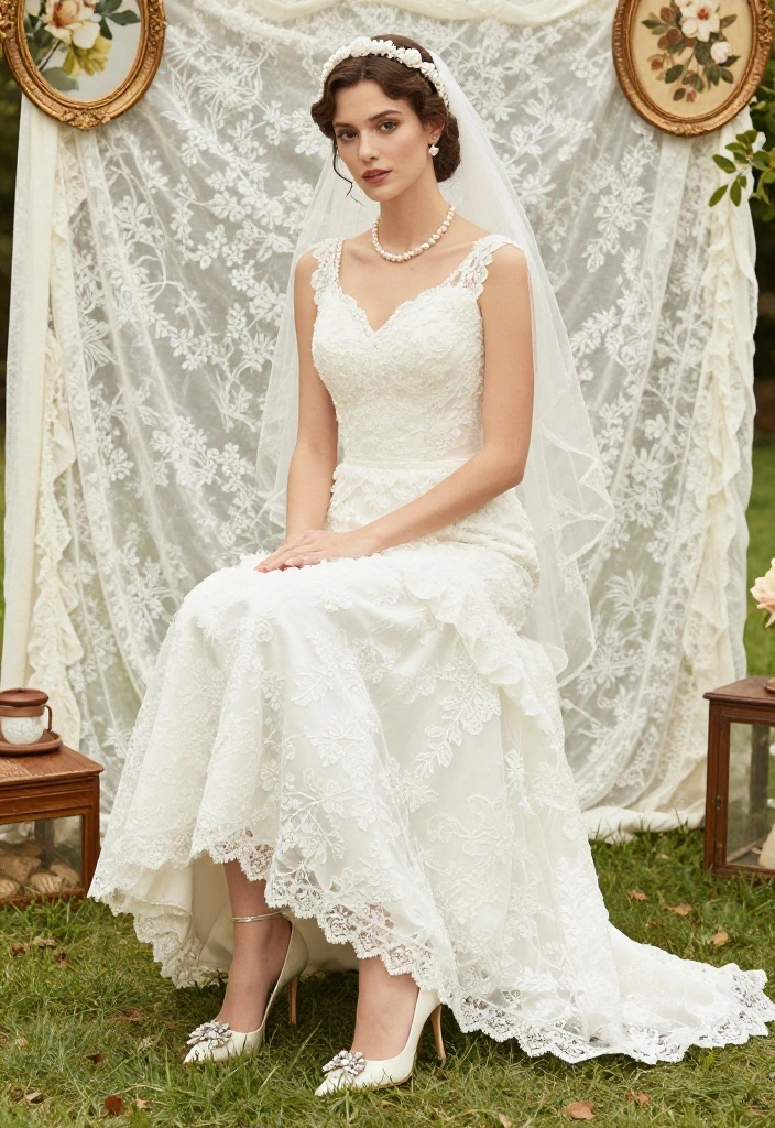 14 Wedding Heels for Brides That Don't Kill Your Feet - 13. Retro Styles for a Vintage Vibe 1