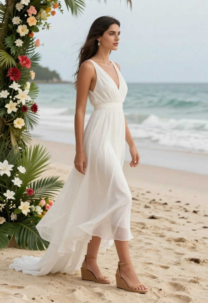 14 Wedding Heels for Brides That Don't Kill Your Feet - 2. Chic Wedge Sandals 1