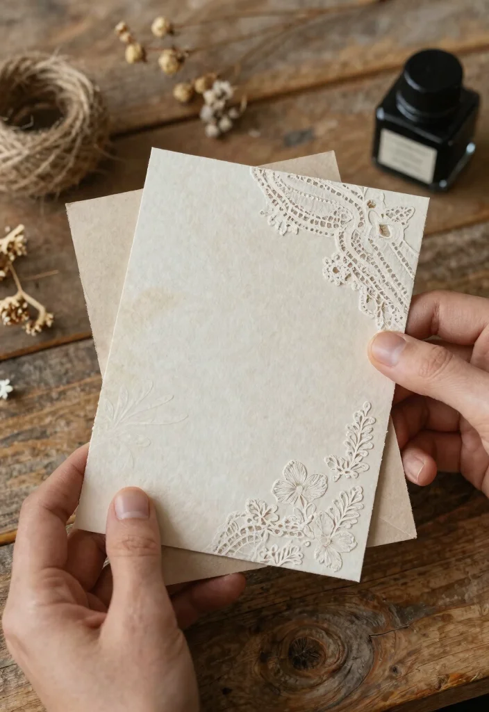 14 Wedding Invitations Vintage That Look Timeless Not Dated - 1. Lace & Floral Elegance 1