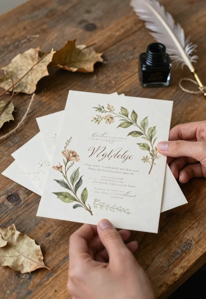 14 Wedding Invitations Vintage That Look Timeless Not Dated - 2. Botanical Illustrations 1