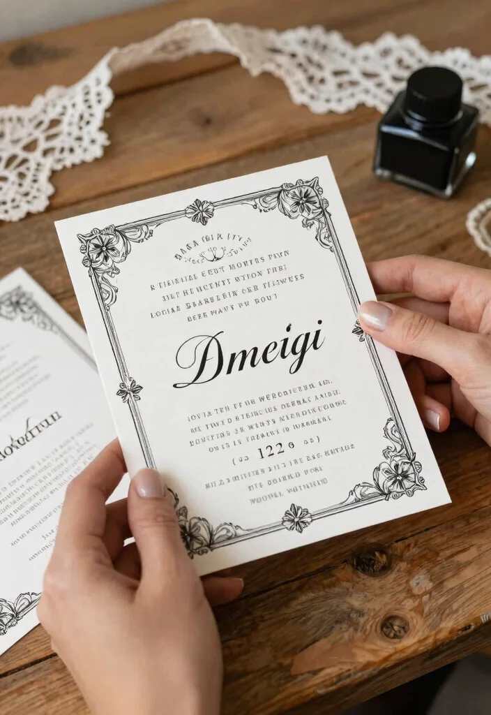 14 Wedding Invitations Vintage That Look Timeless Not Dated - 9. Timeless Black & White 1