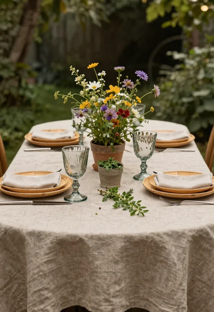 15 25 Wedding Anniversary Decorations That Look Fresh Not Dated - 1. Nature-Inspired Table Settings 1