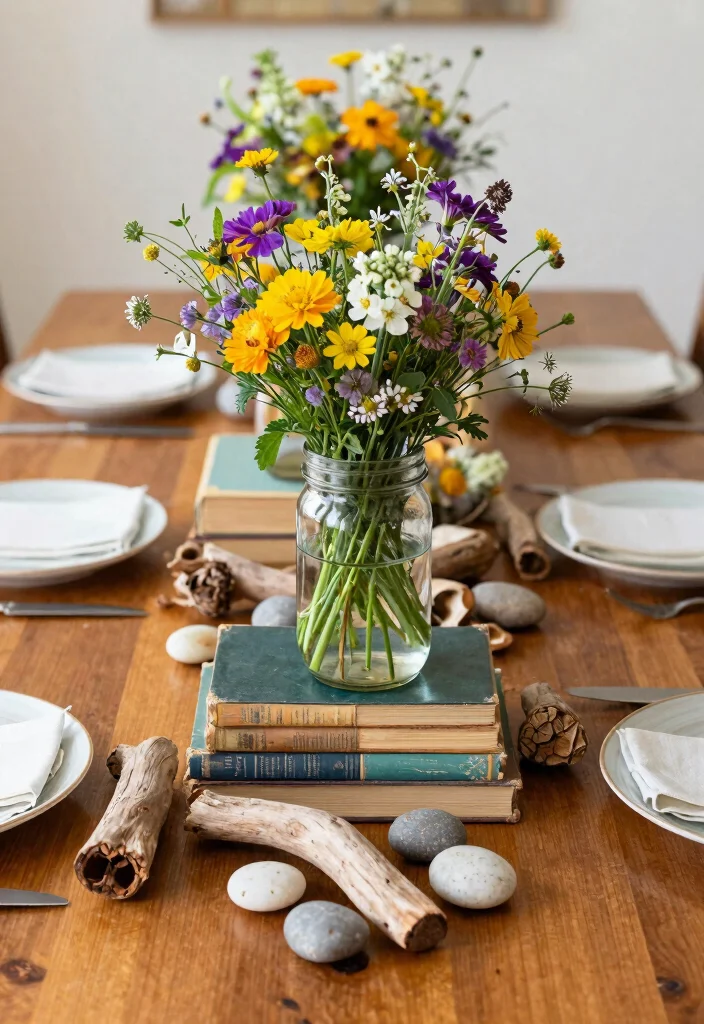 15 25 Wedding Anniversary Decorations That Look Fresh Not Dated - 3. Upcycled Centerpieces 1