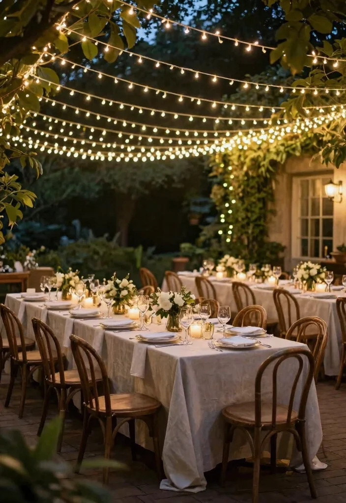 15 50th Wedding Anniversary Decorations Without Tacky Gold - 8. Romantic String Lights 1