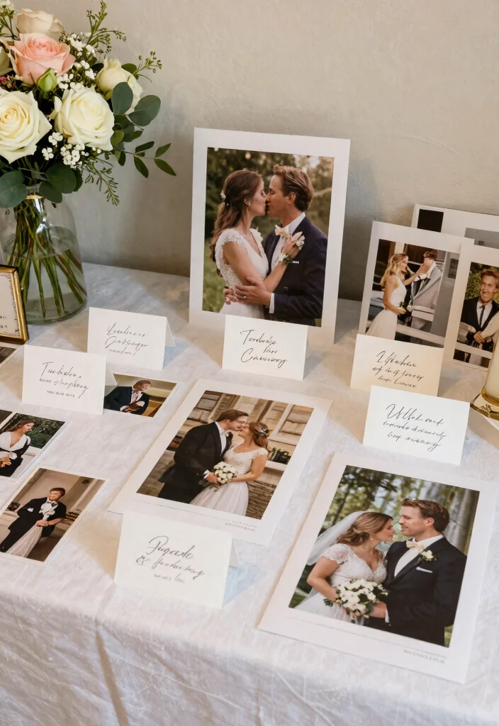 15 50th Wedding Anniversary Decorations Without Tacky Gold - 9. Personalized Memory Table 1
