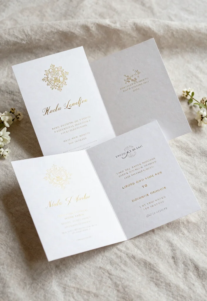 15 Fancy Wedding Invitations Luxury Styles That Cost Less - 15. Elegant Folded Card Designs 1