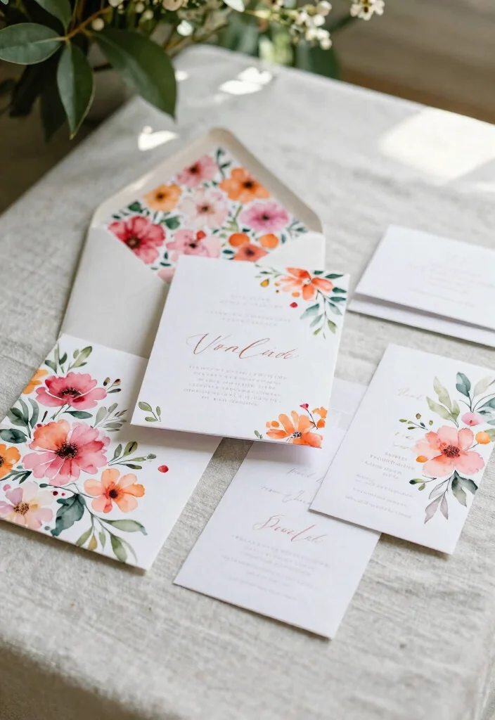 15 Fancy Wedding Invitations Luxury Styles That Cost Less - 2. Floral Watercolor Wonders 1