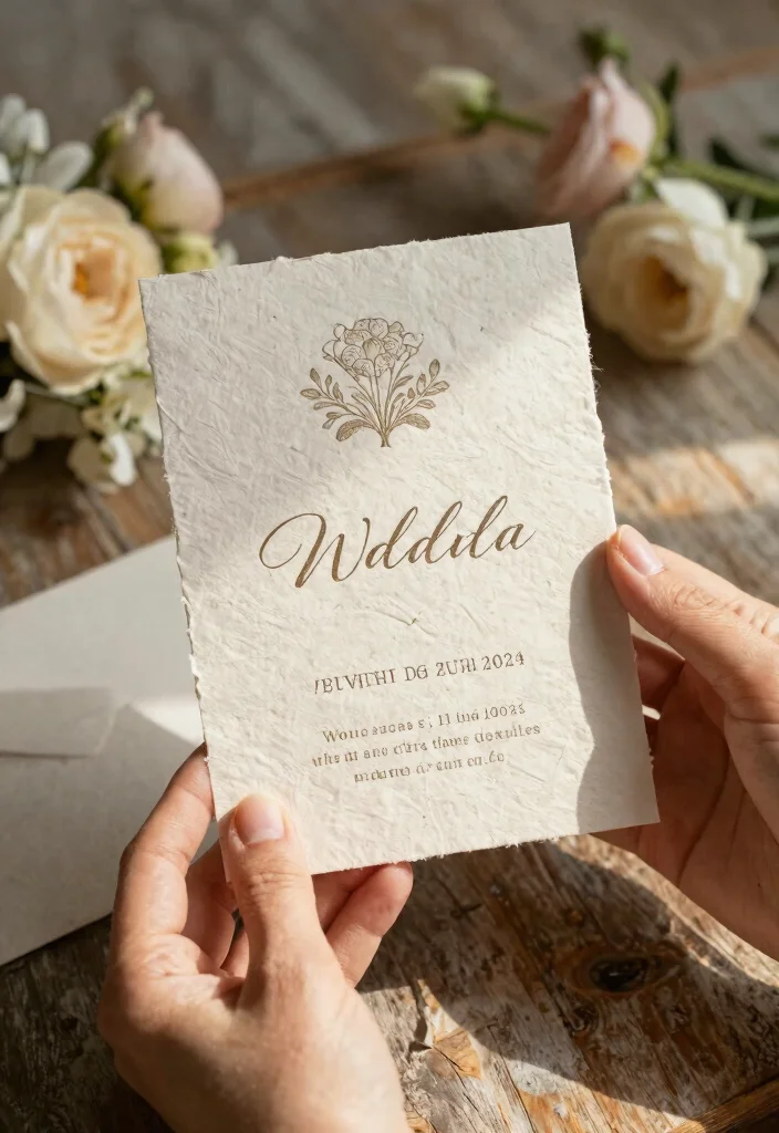 15 Timeless Wedding Invitations That Never Look Dated in Photos 1 15 Timeless Wedding Invitations That Never Look Dated in Photos - 1. Recycled Paper Elegance 1