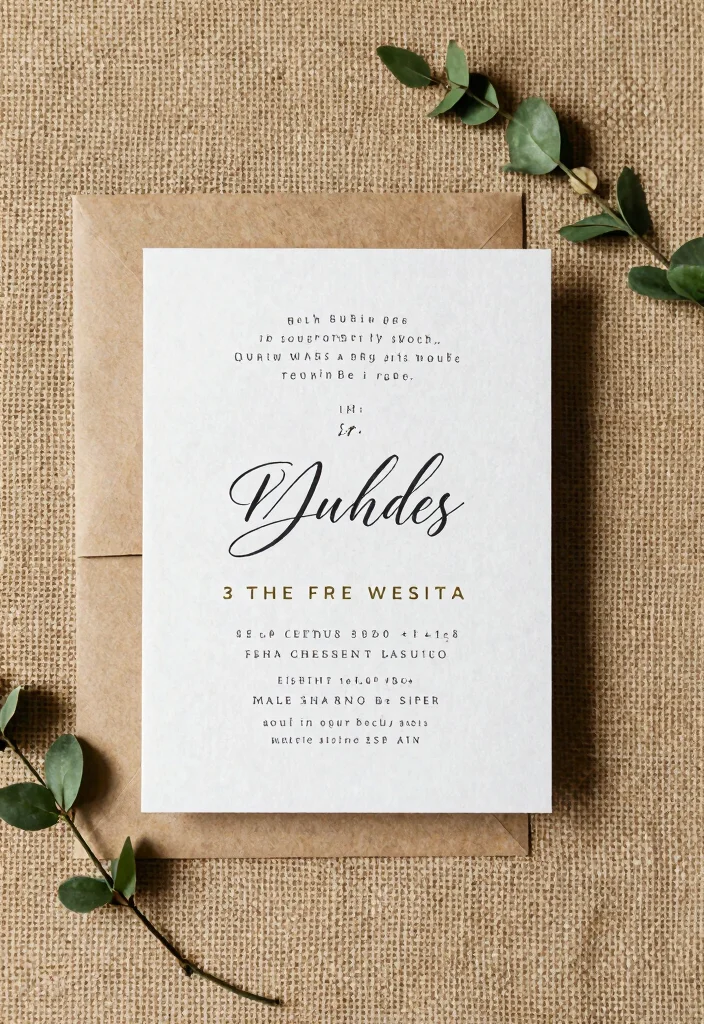 15 Timeless Wedding Invitations That Never Look Dated in Photos 50 15 Timeless Wedding Invitations That Never Look Dated in Photos - 10. Rustic Chic Designs 1