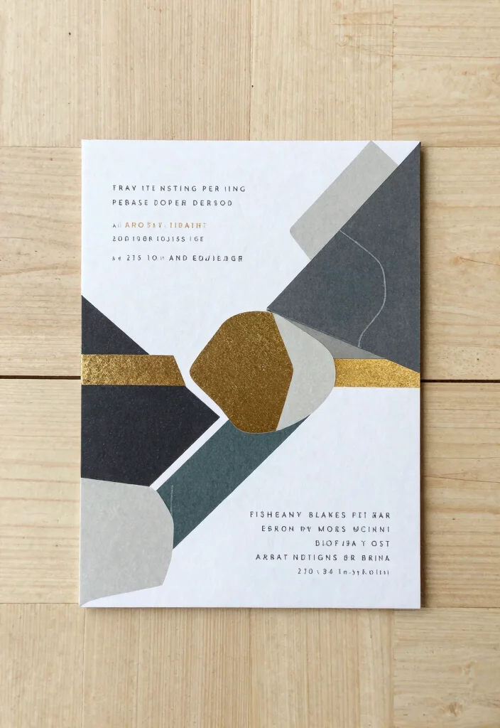 15 Timeless Wedding Invitations That Never Look Dated in Photos 4 15 Timeless Wedding Invitations That Never Look Dated in Photos - 4. Modern Geometric Designs 1