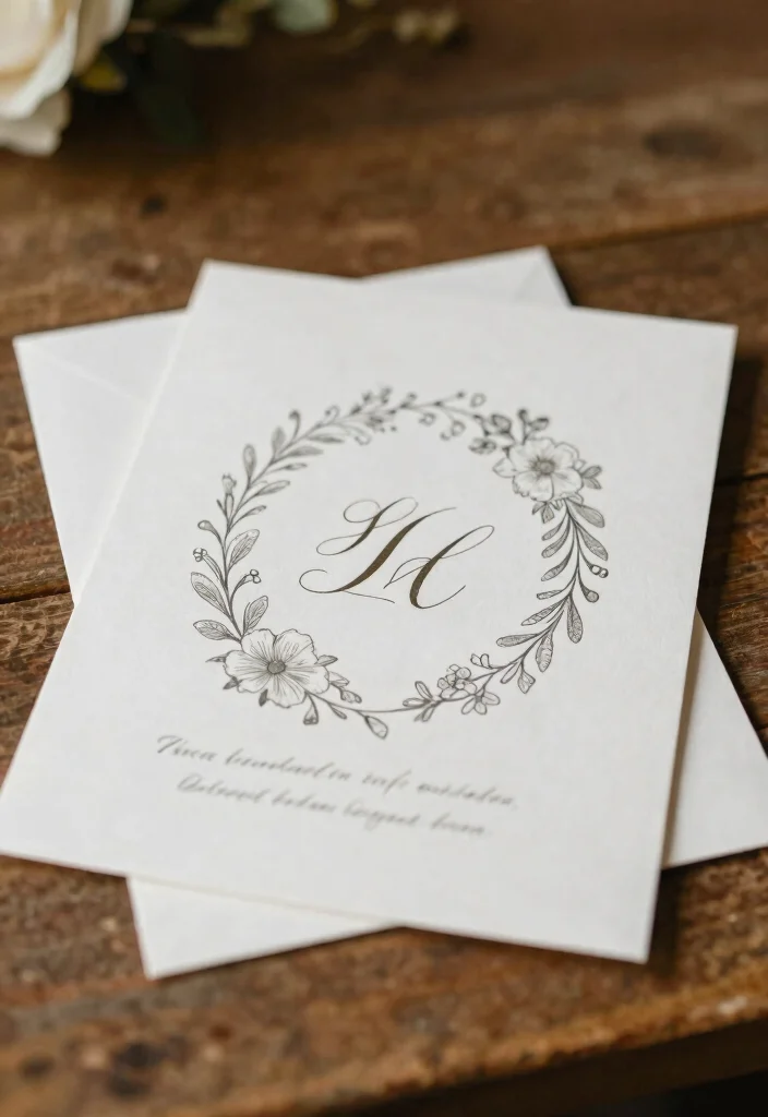 15 Timeless Wedding Invitations That Never Look Dated in Photos 15 15 Timeless Wedding Invitations That Never Look Dated in Photos - 5. Monogrammed Masterpieces 1