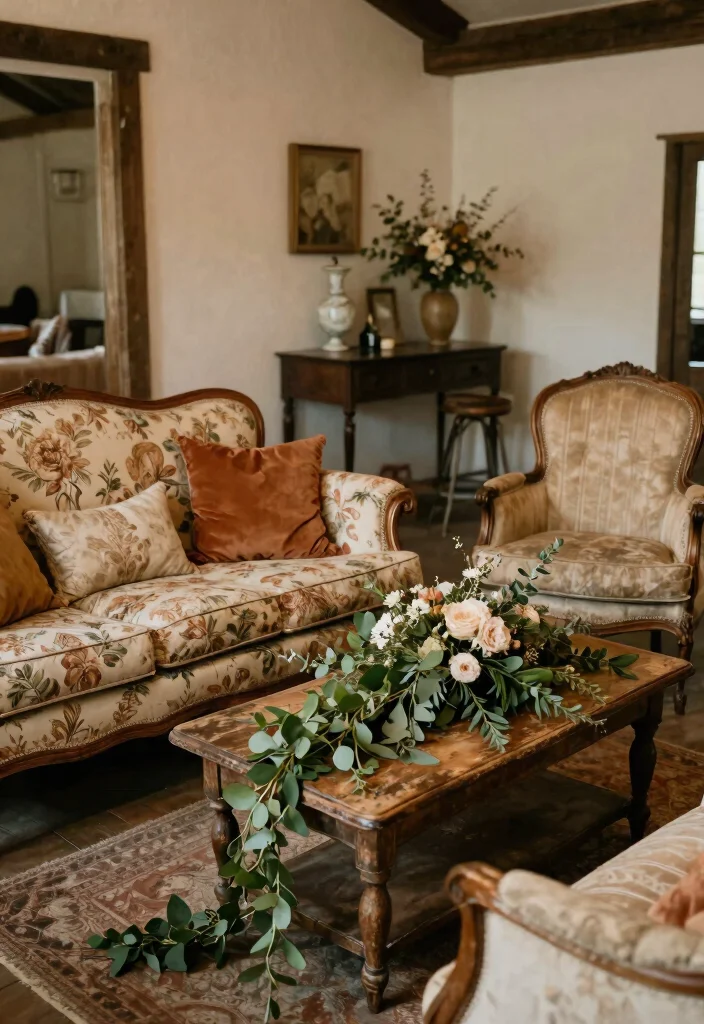15 Vintage Wedding Decorations That Don't Look Like Grandma's - 4. Unique Vintage Furniture 1