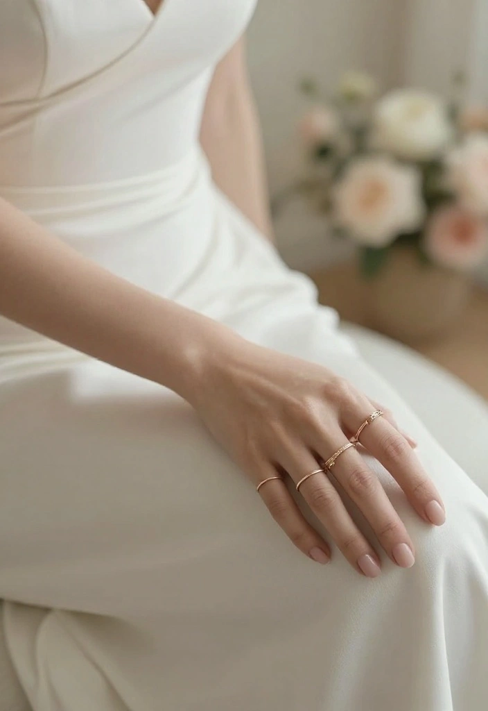 15 Wedding Jewelry Accessories That Won't Compete With Your Dress - 10. Thin Wire Rings 1