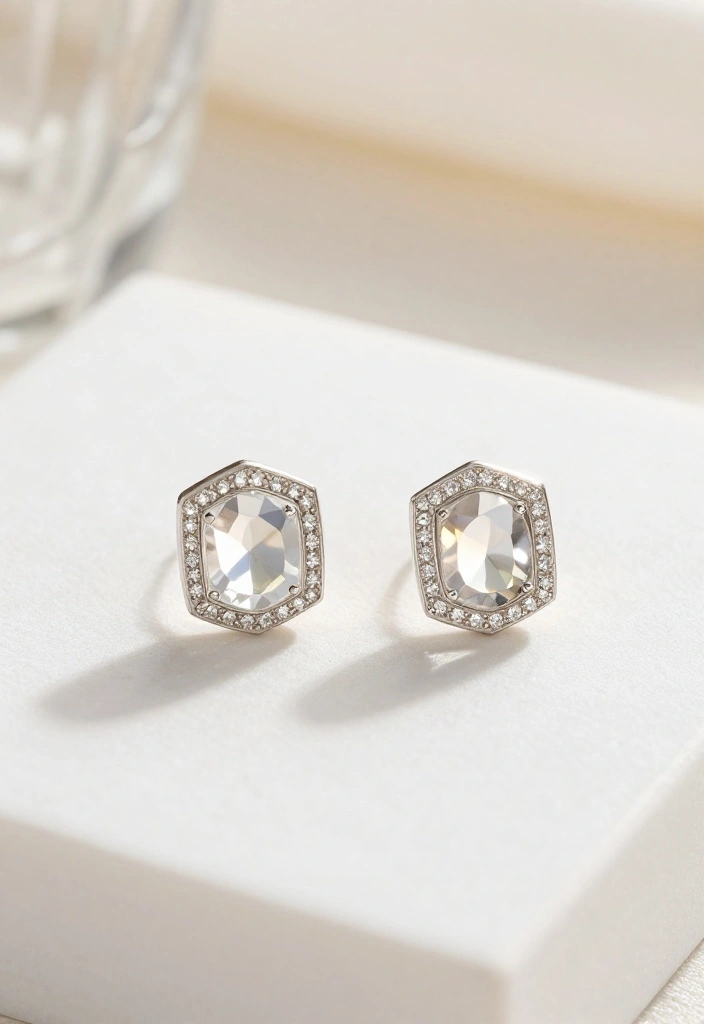 15 Wedding Jewelry Accessories That Won't Compete With Your Dress - 8. Geometric Earrings 1