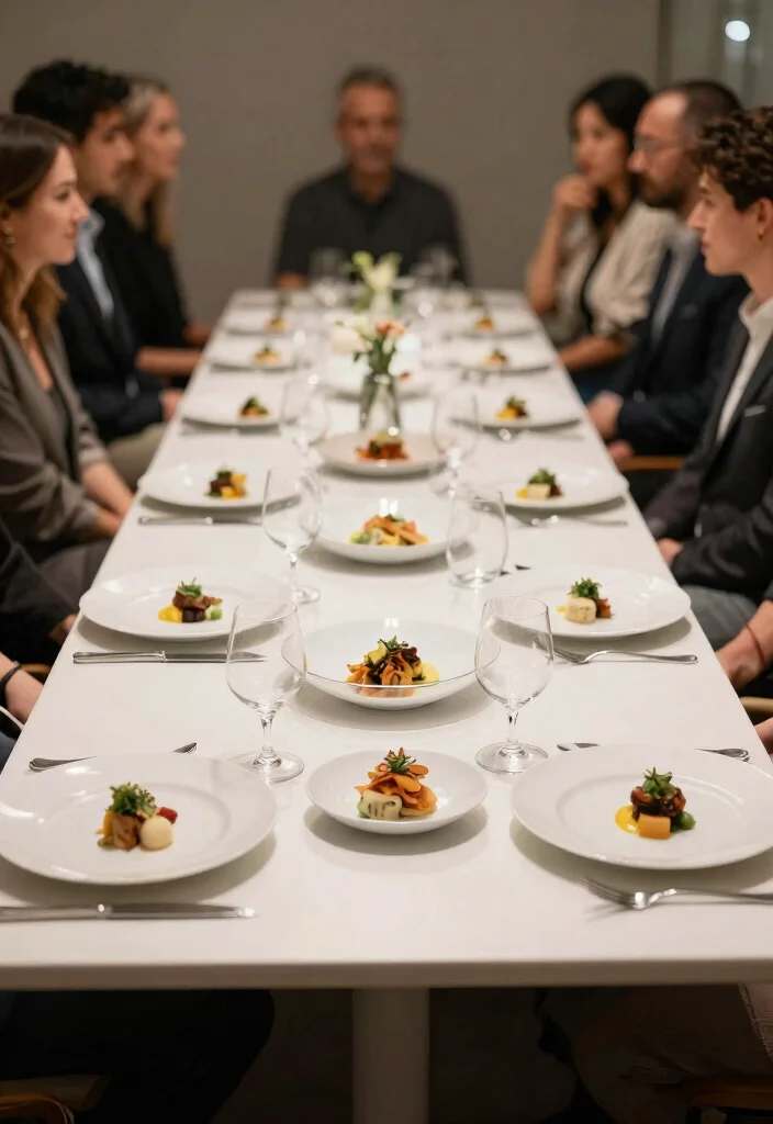 15 Wedding Reception Table Decor Ideas That Don't Block Talking - 3. Minimalist Serving Dishes 1