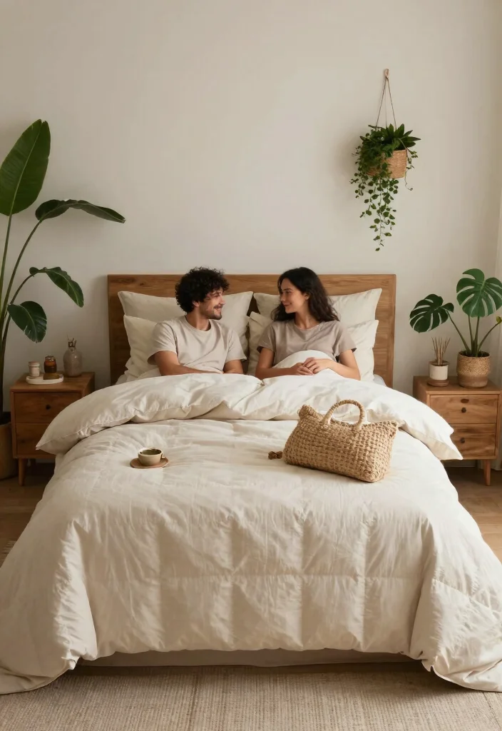 18 Wedding Gifts Ideas for Couple Who Live Together Already - 3. Organic Bedding Set 1