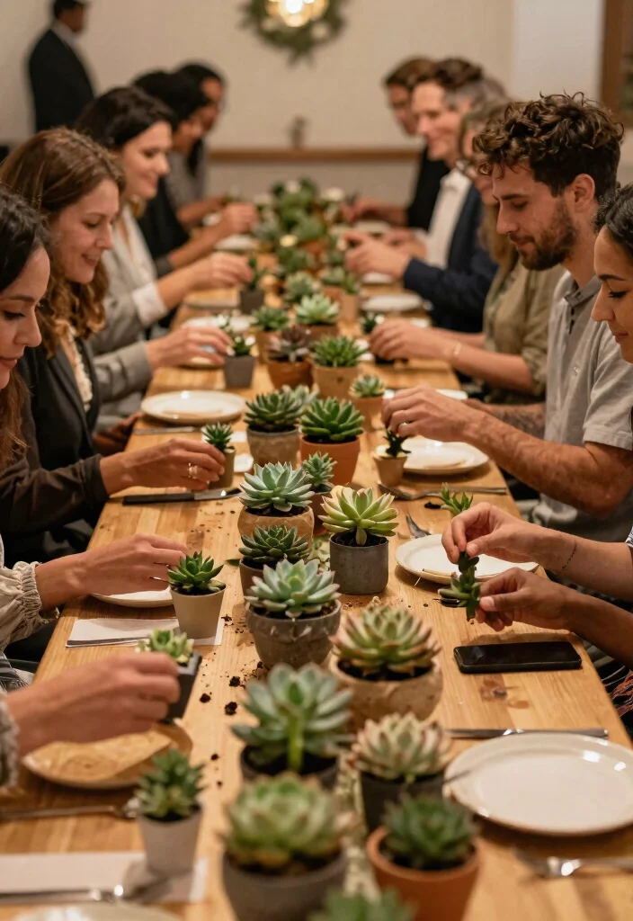 18 Wedding Party Favors for Guests That Actually Leave With Them - 3. Mini Potted Succulents 1