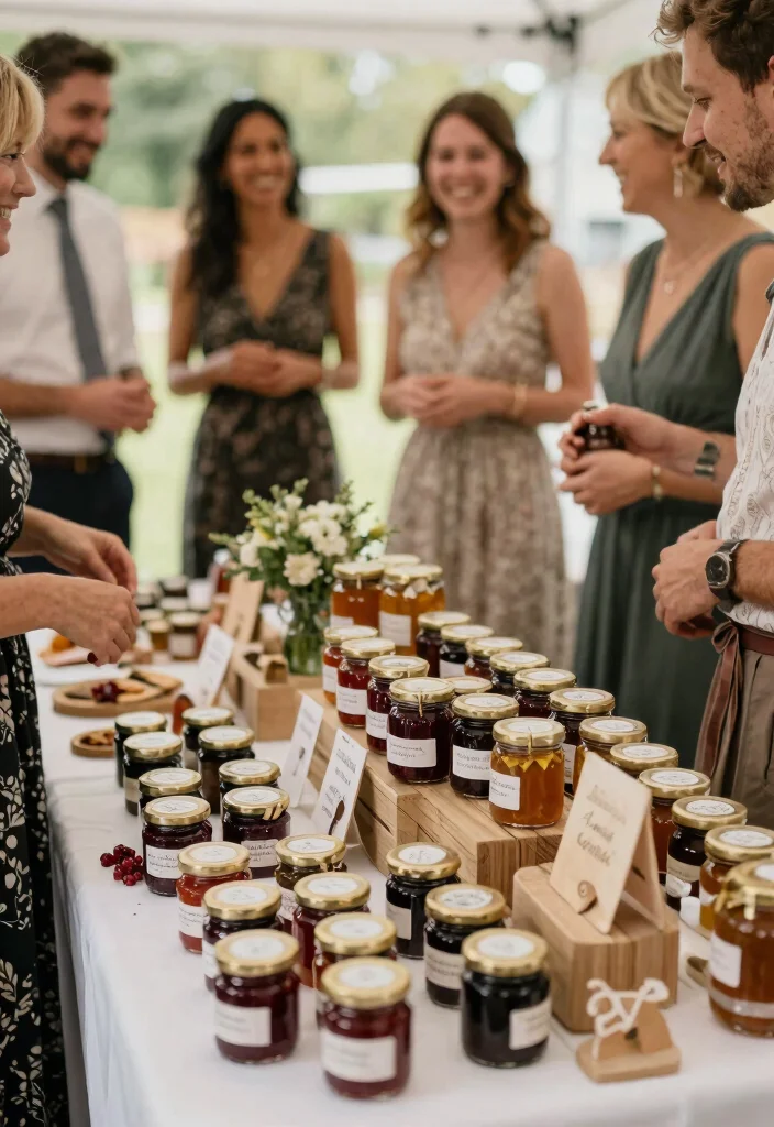 18 Wedding Party Favors for Guests That Actually Leave With Them - 6. Homemade Jam Jars 1